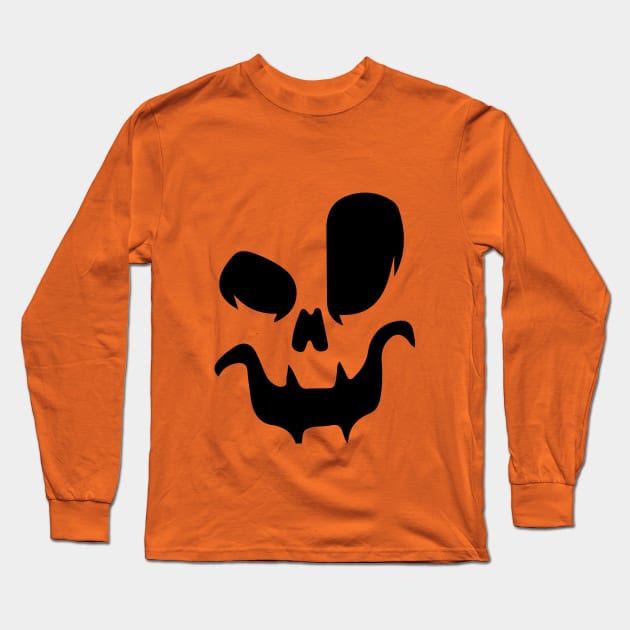 Evil Pumpkin Halloween Long Sleeve T-Shirt by igzine